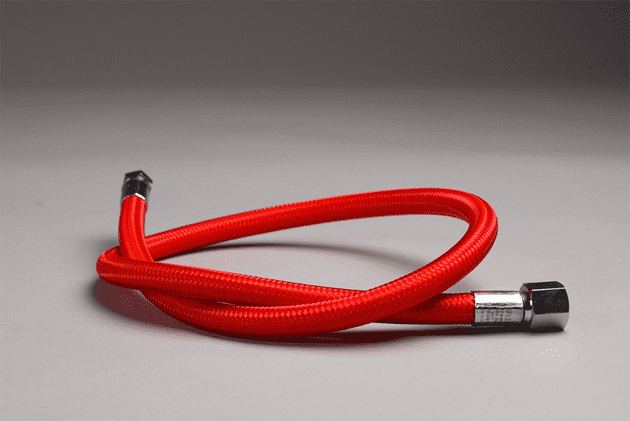 A MiFlex regulator flex hose. A MiFlex flexible regulator hose.